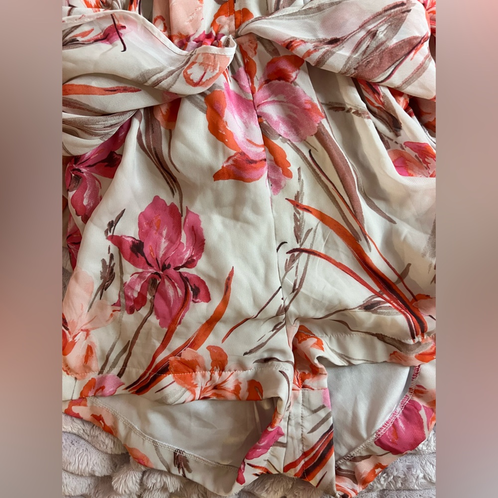 🌺 Flowing Floral Halter Maxi Dress w. Deep V Neck | Med | GUC | Festival Wear ☀️ - Picture 14 of 16